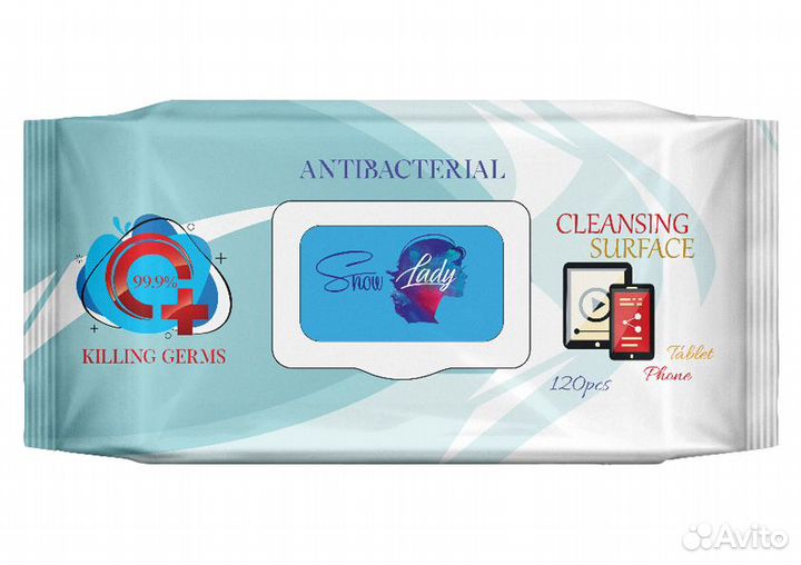 Влажные салфетки Антибактериальные 15 шт. опт