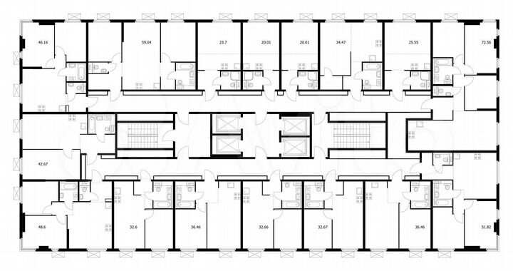 Квартира-студия, 25,6 м², 2/33 эт.