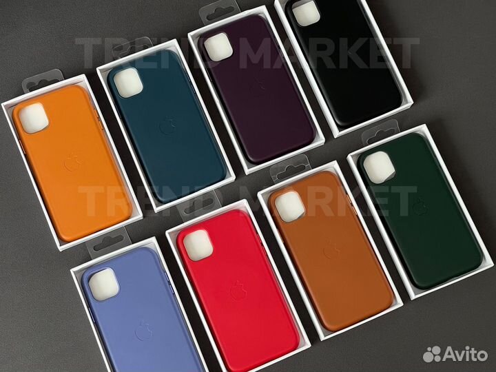 Чехол кожаный MagSafe Premium на iPhone 11