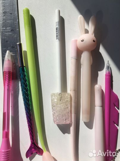 Ручки гелевые и шариковые Б/У фигурные