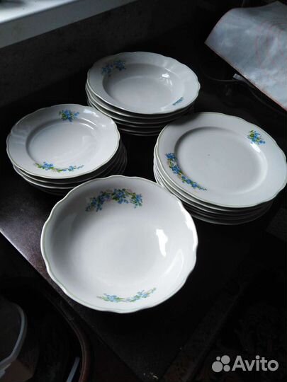 Набор тарелок фарфор