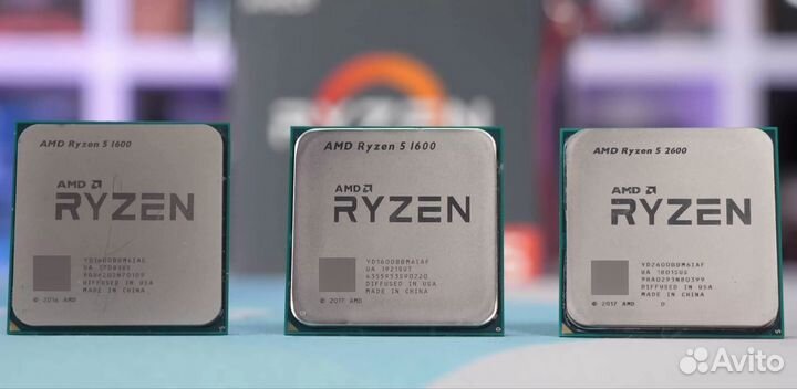 Процессоры Ryzen в ассортименте