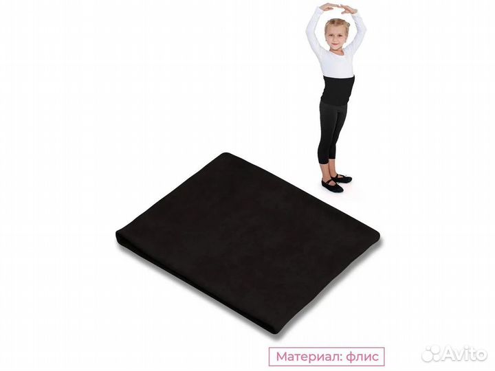 Пояс разогревочный Indigo, флисовый, черный