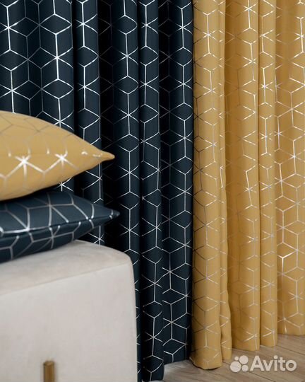 Шторы димаут Гала роял+амаретто новые пошив