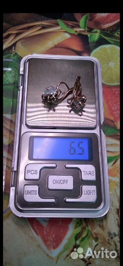 Серьги серебро горный х