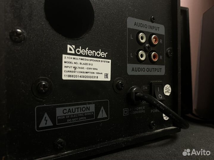 Колонки Defender Blaze S12 12Вт дерево 220В