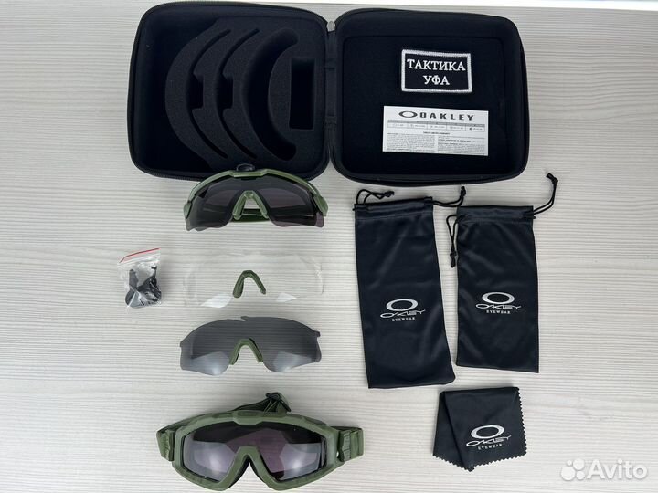 Очки тактические Alpha 2в1 (3 линзы в комплекте)