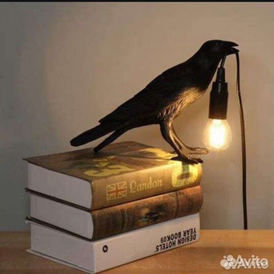 Дизайнерский светильник ворон лофт