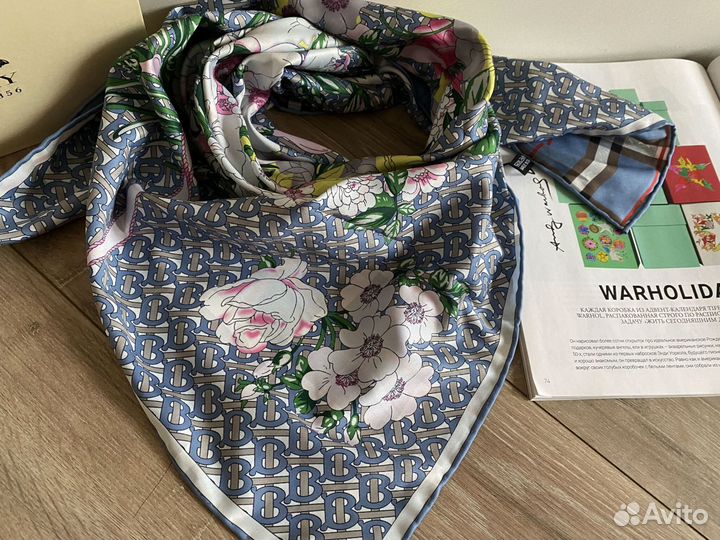 Шелковый платок Берберри/Burberry