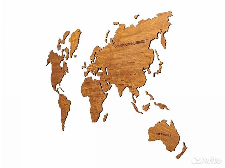 Деревянная карта мира Ставрополь