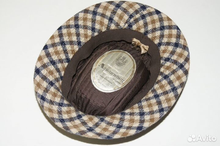 Aquascutum шляпа чистая шерсть винтаж Англия