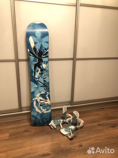 Сноуборд Nidecker Elle 143, крепления Head