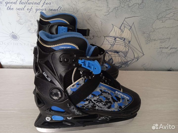 Коньки раздвижные 30-33