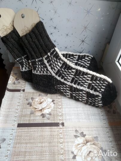 Носки чисто шерстяные