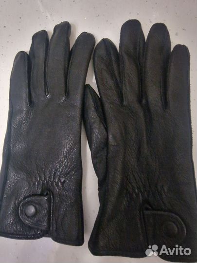Перчатки кожаные