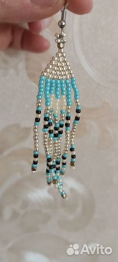 Серьги бисер