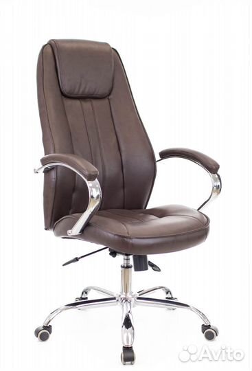 Кресло офисное Everprof Long TM Экокожа Коричневый