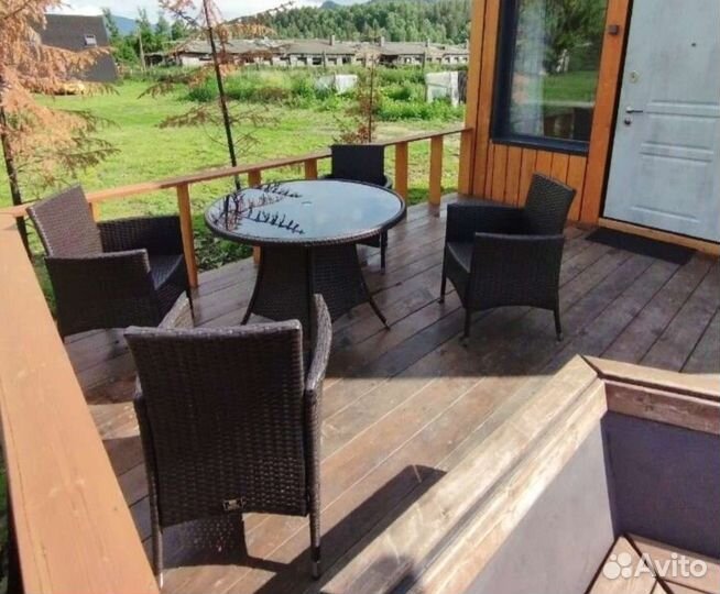 Комплект мебели стол+4стул для дачи