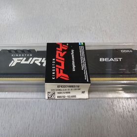 Опер. память kingston DDR4 16Gb 3200 MHz