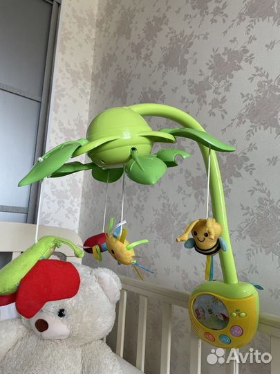 Детский электро мобиль на кроватку