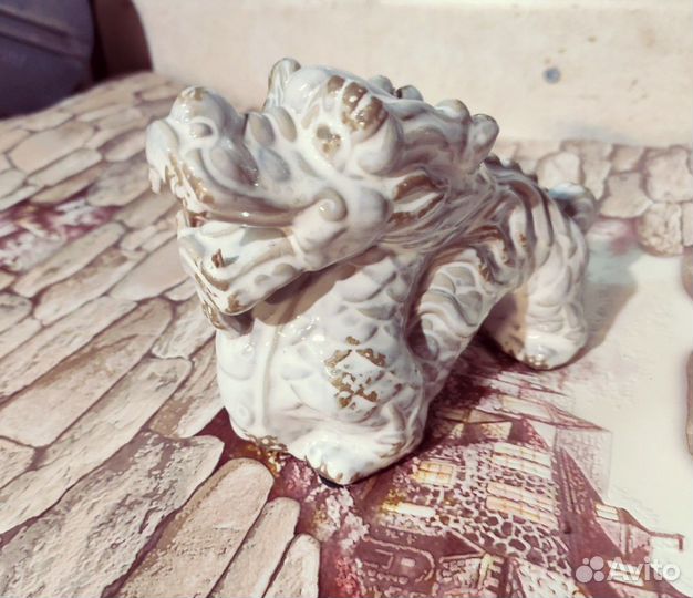 Статуэтка фигурка Дракон керамика