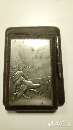 Планшет для блокнота. Мельхиоровая вставка