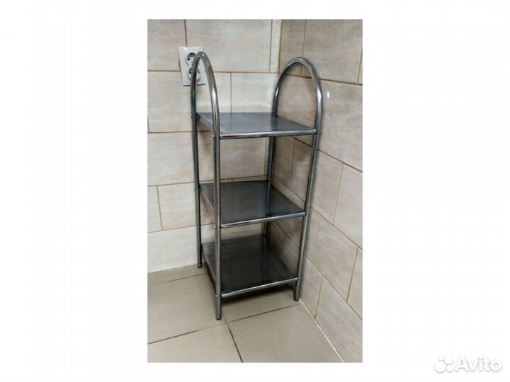 Полка хромированная, разборная,90*37*32