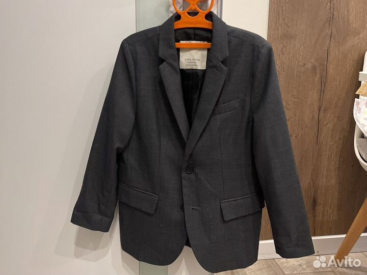 Пиджак zara школьный классический на мальчика 128