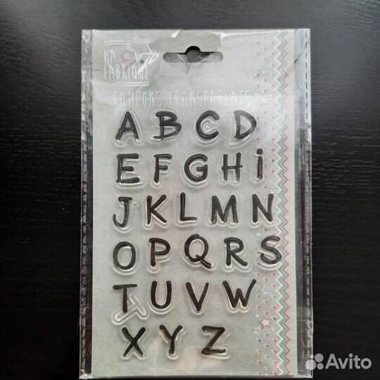 Штамп Английский Алфавит, скрапбукинг