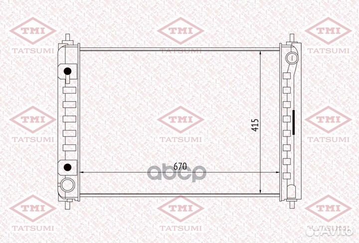 Радиатор системы охлаждения TGA1064 tatsumi