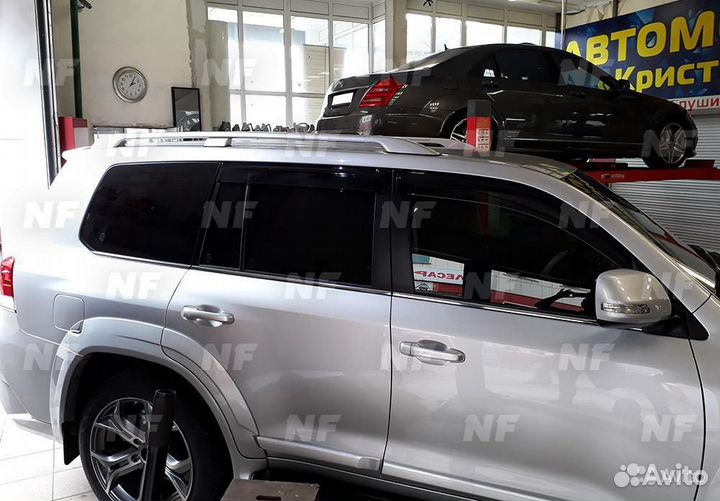 Рейлинги серебристые Toyota Land Cruiser 200