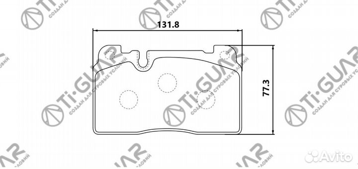 Тормозные колодки TG-0189/PN0894* tiguar audi