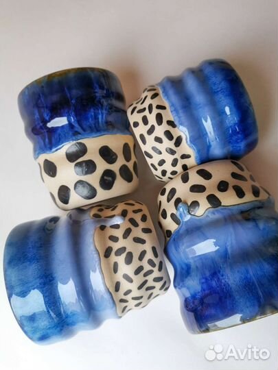 Керамические стаканы ручной работы