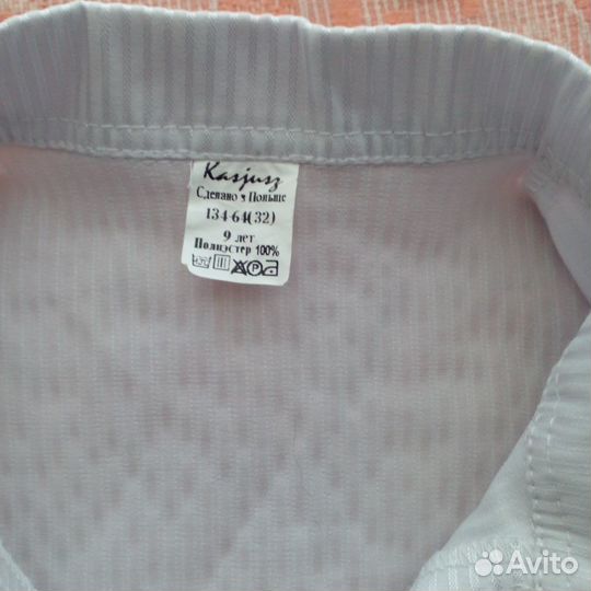 Блузка белая для девочек