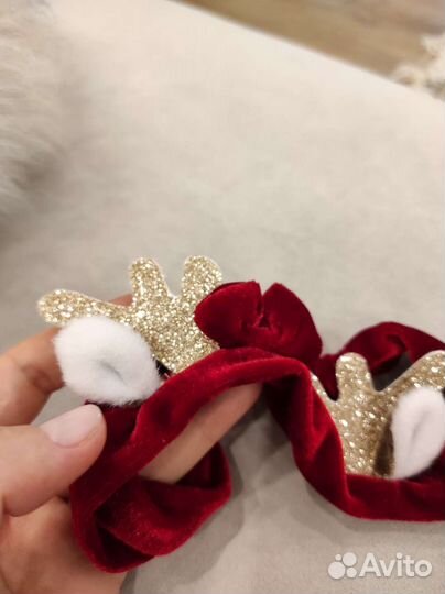 Повязка на голову новогодняя