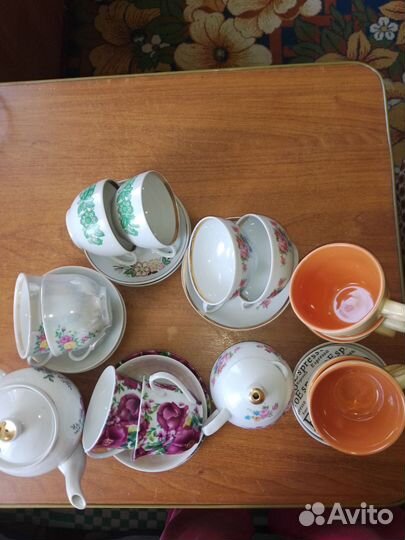 Чайные чашки с блюдцами СССР