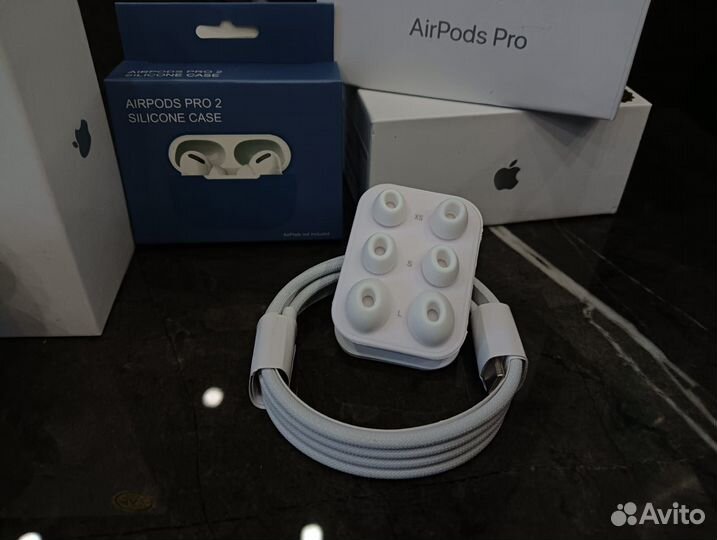 Airpods Pro 2 Platinum с шумоподавлением