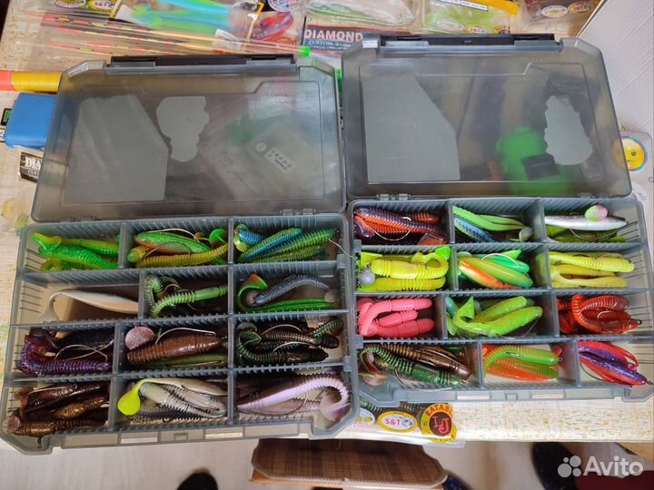 Силиконовые приманки и офсетные крючки