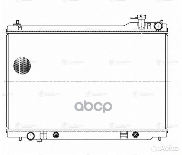 Радиатор infiniti FX35 A/T 03- LRc 1480 luzar