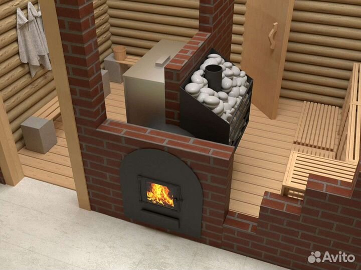 Сабантуй 3D - печь для бани на 3 помещения
