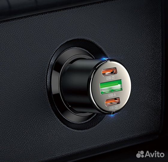 Автомобильное зарядное устройство “NZ6” PD45W