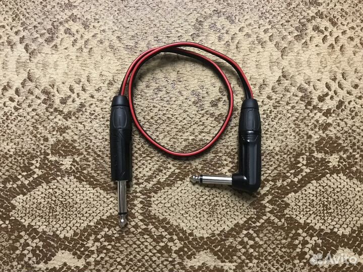 Кабель от усилителя в кабинет 75см (2x1,5мм2)