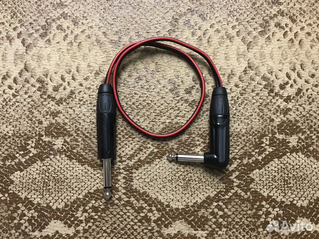 Кабель от усилителя в кабинет 75см (2x1,5мм2)