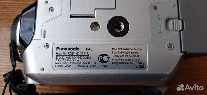 Видеокамера panasonic-SDR-H20