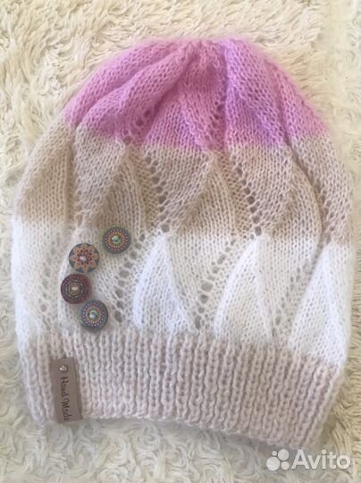 Палантин+шапка+варежки на заказ