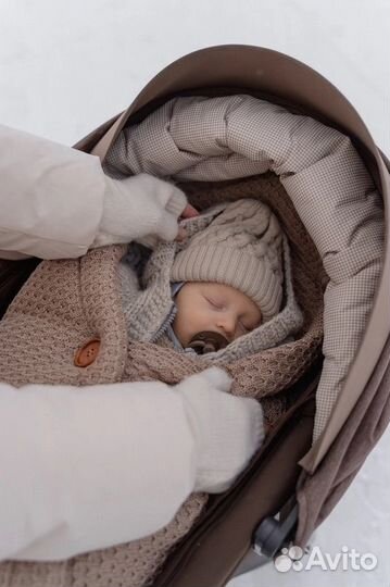 Конверт-плед на выписку Loom knits