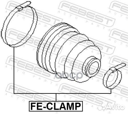 Хомуты пыльника ШРУСа комплект FE-clamp FE-clamp