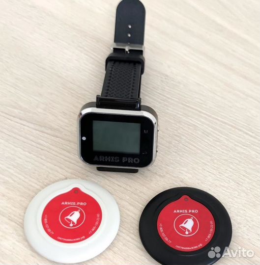 Кнопка вызова персонала официанта и часы пейджер