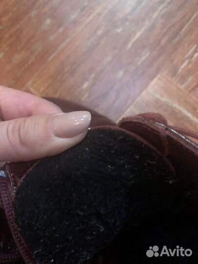 Кожаные ботинки