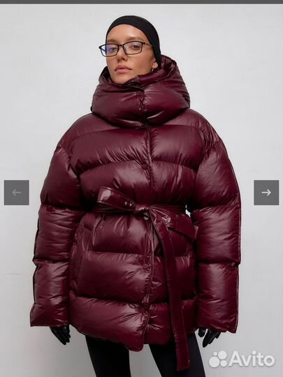 Пуховик shop to shop бургунди женский